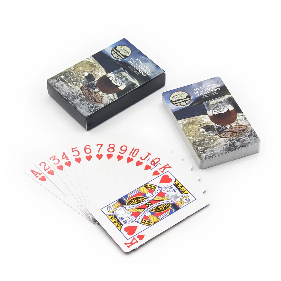 Impressão de logotipo personalizado, amostra grátis de cartas de jogo personalizadas populares