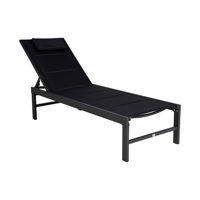 Chaise longue moderne en acier pour extérieur, réglable en hauteur, idéale pour piscine, chambre, jardin, polyvalente