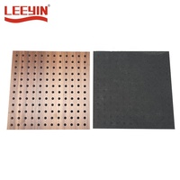 Panneau acoustique perforé en MDF, panneau acoustique perforé en bois, panneau d'absorption acoustique en bois perforé