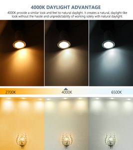 Ampoules LED GU10, angle de faisceau de 38°, 230V, dimmable, 5W, 500 lumens, pour la maison, le bureau, l'intérieur - Product Image 6