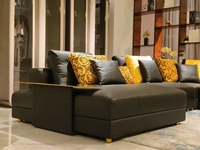 Italienisches Neues Sofa-Set Möbel für Villa Wohnzimmer Modernes Luxus-Leder Modulares 10-Jahres-Garantie U-förmiges Ecksofa