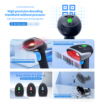 Lecteur de codes-barres 2D Bluetooth portable JR-659DB, scanner de codes QR 1D, scanner d'entrepôt, scanner de codes-barres sans fil portable, scanner de codes-barres laser