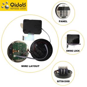 قفل خزنة إلكتروني مدمج بشاشة من سبائك الزنك والفولاذ، يفتح ببصمة الإصبع أو الرمز، مضاد للسرقة وعالي الأمان للمجوهرات وملفات المكتب - Product Image 3