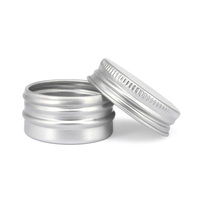 Boîtes en aluminium personnalisées de 10 g avec fenêtre, étuis métalliques portables vides dédiés à l'emballage de baumes à lèvres