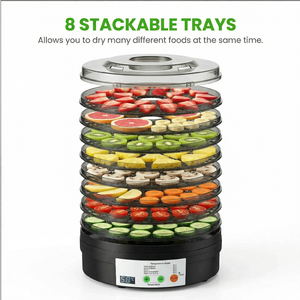 Deshidratador <span class=keywords><strong>de</strong></span> Alimentos Eléctrico Mecánico <span class=keywords><strong>de</strong></span> 8 Capas al por Mayor |   Secador <span class=keywords><strong>de</strong></span> <span class=keywords><strong>Frutas</strong></span> <span class=keywords><strong>y</strong></span> <span class=keywords><strong>Verduras</strong></span> para Uso Doméstico, Temperatura Ajustable, para Alimentos para Mascotas - Product Image 4