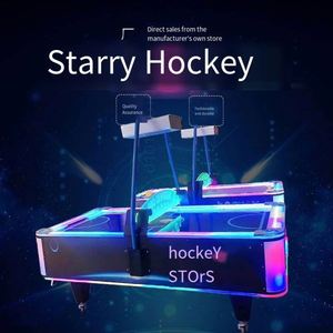 Table de hockey sur air LED, machine d'arcade interactive à monnayeur, équipement de jeu sportif pour centre de divertissement commercial - Product Image 5
