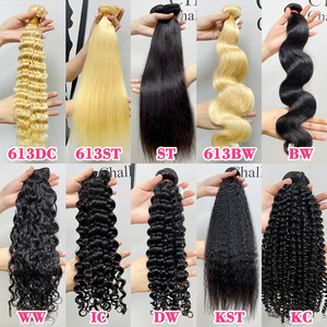 ผมแท้ Remy แบบไม่พันกัน  แบบ Double Drawn ขายส่ง <span class=keywords><strong>Tasha</strong></span> Hair ผมลอนลึกแบบอิตาลี สำหรับต่อผม - Product Image 6