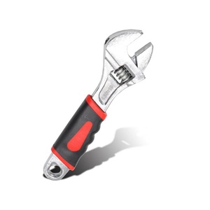 Home, Workshop and Garage Tools, Cr-V Steel Wrench with Ergonomic Rubber Grip Spanner Handle, 6 Inch Adjustable Wrench - Product Image 1