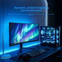 Nueva Tira LED AARGB con Sincronización de Pantalla, Luz Ambiental Regulable y Cambio de Color para PC de Escritorio para Juegos