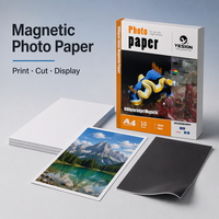 Kertas Foto Magnetik Inkjet Logo Kustom A4 Glossy Matte, Lembaran Magnet yang Dapat Dicetak untuk Proyek Iklan Foto Kustom, Kerajinan DIY