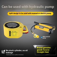 Cric hydraulique en alliage d'acier à séparation supérieure ultra-mince 0,75 kg, capacité >50T, type étendu 30T
