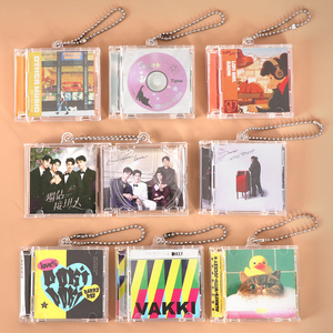 WEISHENG - Mini CD Personalizado al por Mayor, Reproductor de Discos NFC, Mini CD Acrílico con Llavero, Regalo Promocional, Álbum Musical - Product Image 5
