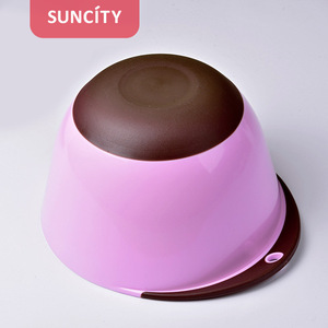 Pink Mixing Bowl Large Size Non Slip Handle Dishwasher Safe For Baking Pastry Tools - Product Image 2