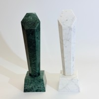 Trophée en marbre naturel massif écologique en gros, base trapézoïdale, gravure personnalisée, récompense pour service longue durée, souvenir