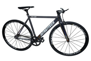 PB001 INTRO7 vélo à vitesse unique <span class=keywords><strong>Fixie</strong></span> Hi-Ten <span class=keywords><strong>cadre</strong></span> en alliage d'aluminium fourche en Fiber de <span class=keywords><strong>carbone</strong></span> 700c vélo à pignon fixe - Product Image 2