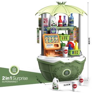 25721 <span class=keywords><strong>Jouet</strong></span> de supermarché d'imitation éducatif portable 2 en 1 avec panier et <span class=keywords><strong>caisse</strong></span> <span class=keywords><strong>enregistreuse</strong></span> pour filles - Product Image 4