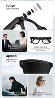 Nouvelle Arrivée 2026 Lunettes Intelligentes avec Caméra 8MP, Enregistrement Vidéo, Assistant Vocal IA, Traduction en Temps Réel, Contrôle Tactile et Fonctionnalités Photographiques