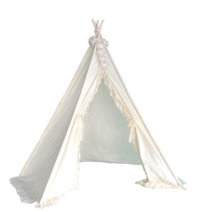 Maison de jeu indien en coton, jouet pour enfants et adultes, en dentelle, tente pour <span class=keywords><strong>tipi</strong></span>, pour mariage, célébration, <span class=keywords><strong>intérieur</strong></span> et extérieur, de luxe, 5 pierreries - Product Image 1