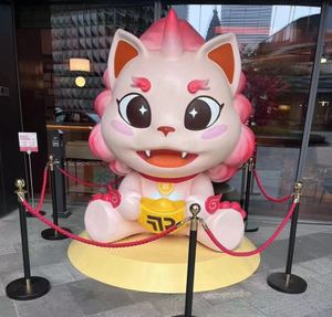 Commerciale all'aperto decorazione di natale in fibra di vetro grande luce a LED in resina personaggio dei cartoni animati elfi figurine per la vendita - Product Image 3