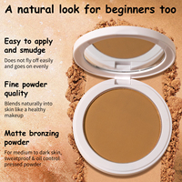 Palette de bronzant personnalisée à haute pigmentation, nourrissante, pour le contouring, marque privée, poudre pressée longue tenue