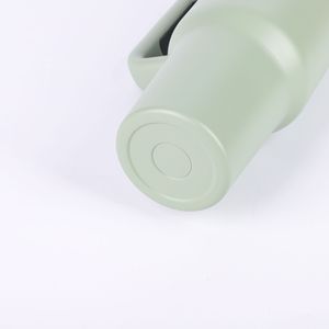 Gobelet isotherme personnalisé avec logo, 40 oz, en acier inoxydable, avec paille rabattable, poignée et isolation sous vide - Product Image 6