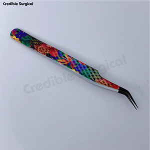 Pince à cils droite en acier inoxydable de haute qualité personnalisée en gros - Product Image 2