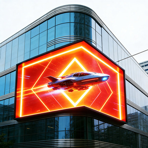 Écran LED numérique extérieur haute luminosité, étanche, P5 P6 P8 P10 HD, affichage 3D à l'œil <span class=keywords><strong>nu</strong></span>, panneau publicitaire LED - Product Image 1