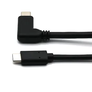 OTG 10G USB3.0 USB 3.1 Tipe C ke sudut kanan USB C kabel Tipe C 90 derajat kualitas tinggi