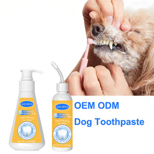 Vente en gros d'usine, emballage en boîte colorée, pâte dentifrice <span class=keywords><strong>pour</strong></span> chats aux saveurs de bœuf et de poulet, dentifrice <span class=keywords><strong>pour</strong></span> chiens et animaux de compagnie - Product Image 1