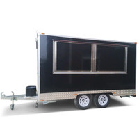 Gerobak Makanan Mobile Oven Pizza Trailer Es Krim Kustom Boba Tea Coffee Bar Burger Food Truck dengan Dapur Lengkap
