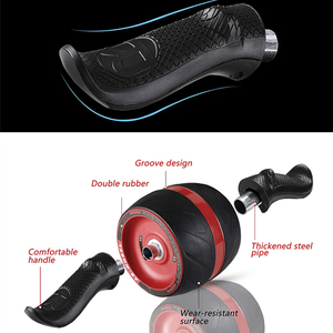 Equipo de fitness Logotipo personalizado Rebote automático Antideslizante ABS Rueda Abominal AB Roller Set - Product Image 3