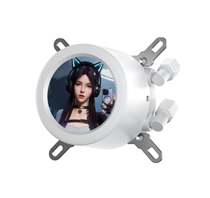 Nuevo diseño, de 240mm <span class=keywords><strong>Cpu</strong></span>, pantalla LCD a todo Color de 1, 2,1 pulgadas, refrigeración por agua con ventilador Argb de 5V, enfriador blanco de agua fuerte para <span class=keywords><strong>Cpu</strong></span> - Product Image 3
