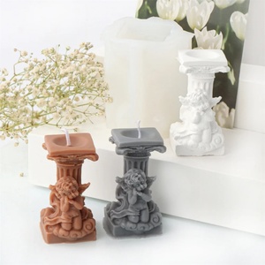 Molde de silicona para velas con diseño de columna romana angelical 3D, molde DIY para velas aromáticas, decoración del hogar, molde de resina. - Product Image 2