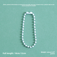 Chaînes de perles colorées faites à la main pour accessoires DIY, chaînes suspendues, chaînes de perles peintes, chaînes de disques ronds Guka, porte-clés – Vente en gros