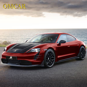 Kit carrosserie BSKT pour porsche taycan berline fibre de carbone sèche lèvre rideau d'air jupe latérale diffuseur <span class=keywords><strong>becquet</strong></span> 9J1 2019-2024 - Product Image 5