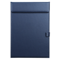 Porte-documents de bureau personnalisé avec logo, format A4, en cuir PU, avec porte-stylo, pour réunions d'entreprise