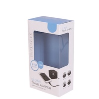 Boîte d'emballage d'impression de produit électronique personnalisée avec boîte de papier fenêtre en PVC