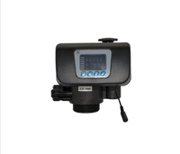 Vanne de contrôle électrique automatique pour adoucisseur d'eau Runxin 1'' F63B3 à disque céramique LED, personnalisable OEM, corps noir, débit normal 4 m³/h