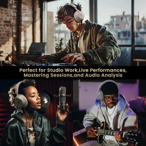 DOQAUS <span class=keywords><strong>Casque</strong></span> d'écoute Handy 1 Wire <span class=keywords><strong>Casque</strong></span> avec MIC <span class=keywords><strong>Casque</strong></span> d'écoute filaire <span class=keywords><strong>Casque</strong></span> de surveillance <span class=keywords><strong>audio</strong></span> professionnel <span class=keywords><strong>Casque</strong></span> de cou pour DJ - Product Image 5