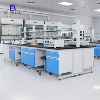 Fournisseur fiable de poste de travail de laboratoire, plan de travail phénolique, banc de laboratoire avec tiroirs et évier pour la science