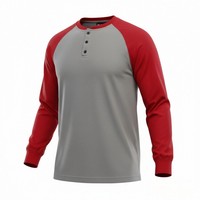 Chemise Henley ignifuge certifiée NFPA2112 EN11612, 100% coton, légère (5 oz), avec logo personnalisé, pour vêtements de travail.