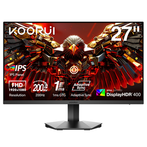 <span class=keywords><strong>KOORUI</strong></span> 27 ''IPS PC Gaming Monitor Desktop 1080P 200Hz LCD-Computer monitore mit 1920x1080 DP-Schnitts telle für PC - Product Image 2