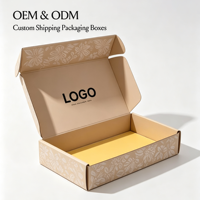 Boîtes cadeau en papier de luxe avec logo personnalisé Recyclable Conteneur postal ondulé pour vêtement destiné au commerce électronique