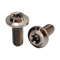 Vis en titane GR5 M5*12mm de haute qualité à tête parapluie Torx interne, vis à tête disque à empreinte Torx, vente chaude