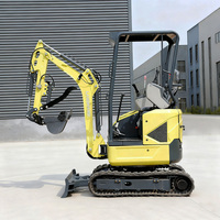 Mini pelle 1.7 tonnes à vendre Landward Micro pelle sur chenilles EPA Kubota moteur petite pelle diesel LW17E pour jardin ou ferme