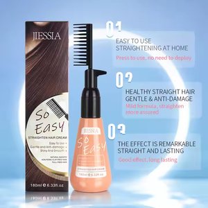 Vente en gros de lotion professionnelle pour lisser les cheveux pour salon permanent corée crème défrisante à la kératine avec peigne - Product Image 5