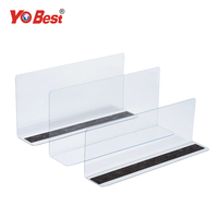 Fabricants usine personnalisé PVC L/T forme bande magnétique couleur claire pièces de moulage par extrusion profilés en plastique diviseurs d'étagères
