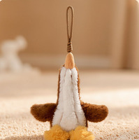 Peluche Premium EN71 Jaune Doux, Doux pour la Peau, Modèle A-Wang, Oiseau Esthétique à Longues Jambes, Cadeau