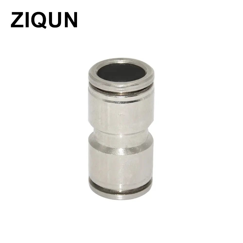 ZIQUN Latão, encaixe de Acoplamento conector de engate rápido conector Reto push push acessórios de encaixe do aço inoxidável