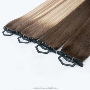 ผมต่อแบบเย็บ Genius Weft สีบลอนด์เย็น คุณภาพดีเยี่ยม เส้นผมเรียงตัวกันอย่างสมบูรณ์แบบ เหมาะสำหรับร้านเสริมสวยระดับหรูในยุโรปและอเมริกา - Product Image 5